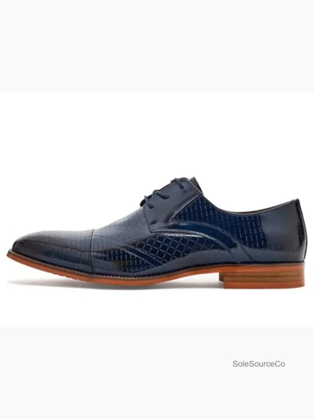 Premium Leather Cap Toe Oxford Shoes Memory Foam Lace-Up Formal Dress